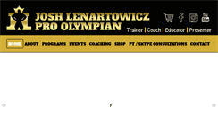 Desktop Screenshot of joshlenartowicz.com