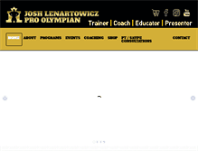 Tablet Screenshot of joshlenartowicz.com